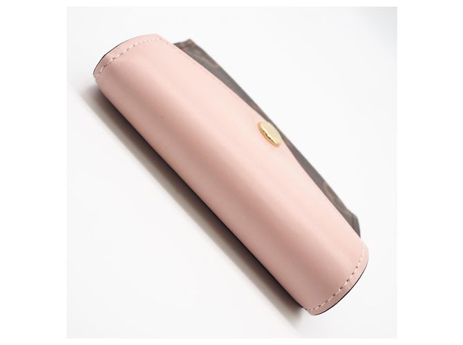 Cartera tríptico Zoe Monogram Louis Vuitton Castaño Rosa Beige - vista 6