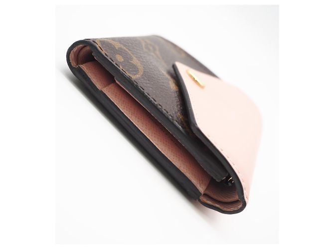 Cartera tríptico Zoe Monogram Louis Vuitton Castaño Rosa Beige - vista 8