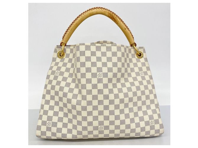 Borsa Tote Louis Vuitton Damier Azur Artsy MM Bianco - vista 10