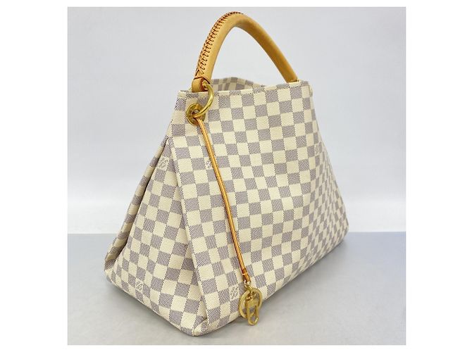 Borsa Tote Louis Vuitton Damier Azur Artsy MM Bianco - vista 2