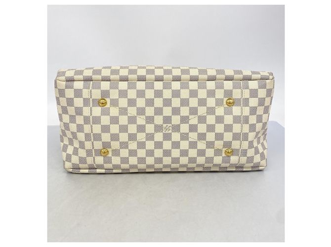 Borsa Tote Louis Vuitton Damier Azur Artsy MM Bianco - vista 3