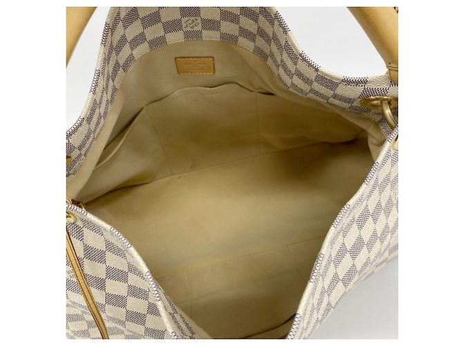 Borsa Tote Louis Vuitton Damier Azur Artsy MM Bianco - vista 4
