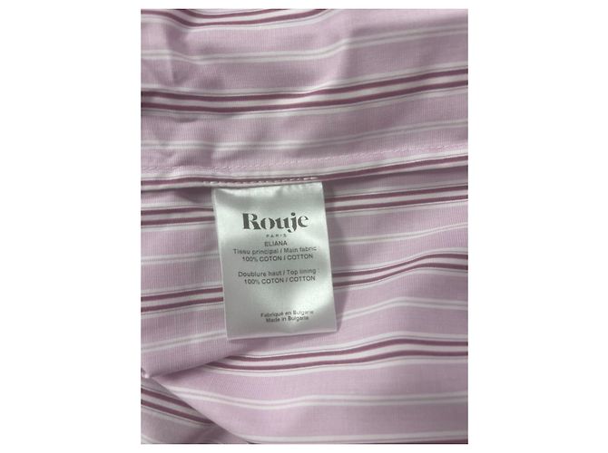 Vestido de algodón a rayas rosas Eliana de Rouje Blanco - vista 6