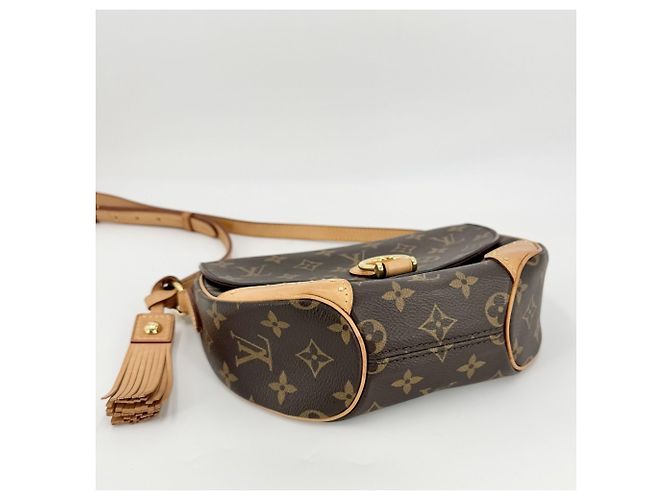 Borsa a tracolla Monogram Saint Cloud da donna Louis Vuitton Marrone - vista 3