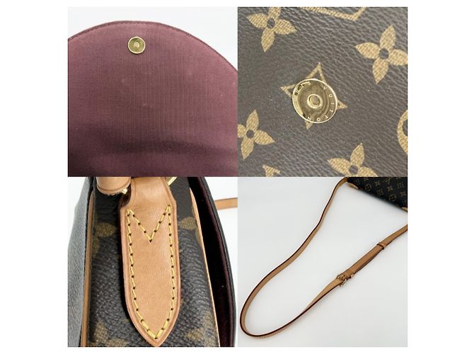 Borsa a tracolla Monogram Saint Cloud da donna Louis Vuitton Marrone - vista 7
