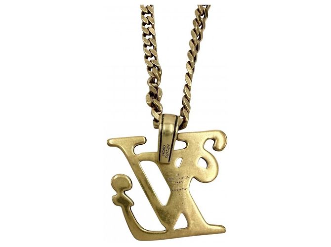 Collana da uomo Louis Vuitton con pendente D'oro - vista 2