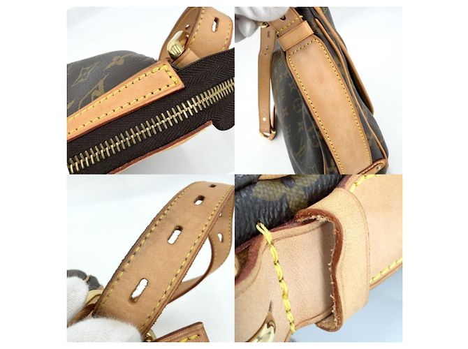 Borsa a tracolla Louis Vuitton Tulum GM da donna Marrone - vista 6