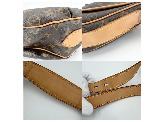 Borsa a tracolla Louis Vuitton Tulum GM da donna Marrone - vista 8