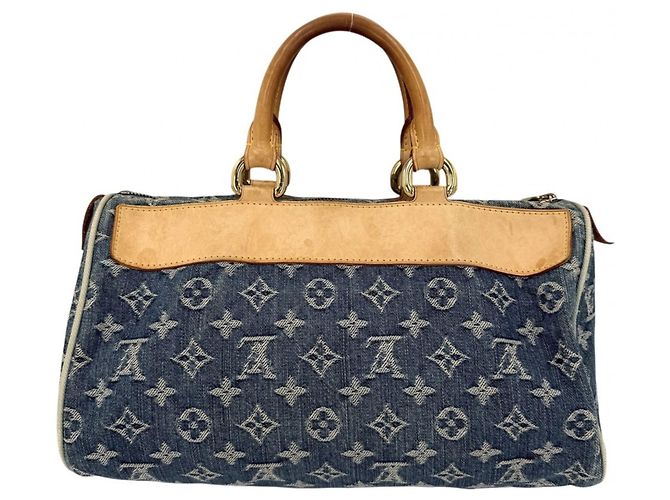 Borsa Louis Vuitton Neo Speedy Blu - vista 2