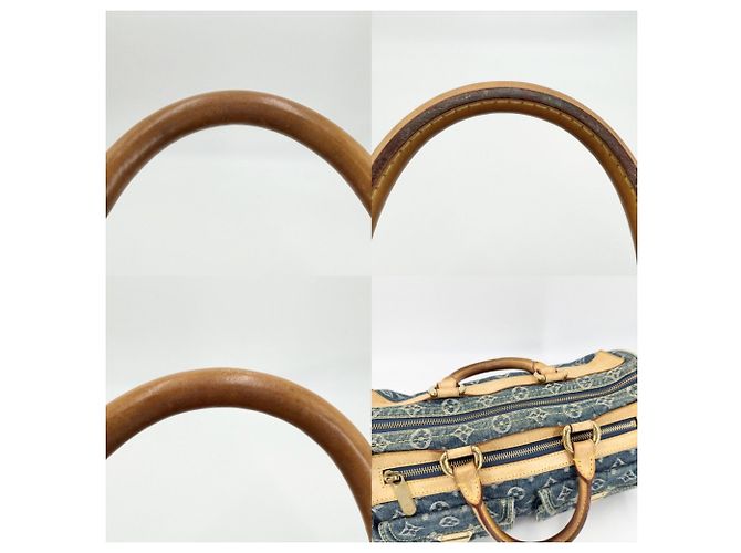 Borsa Louis Vuitton Neo Speedy Blu - vista 7