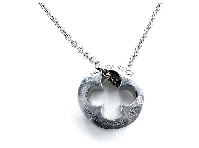 Collana Louis Vuitton in oro bianco 18K - vista 2