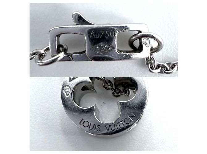 Collana Louis Vuitton in oro bianco 18K - vista 7