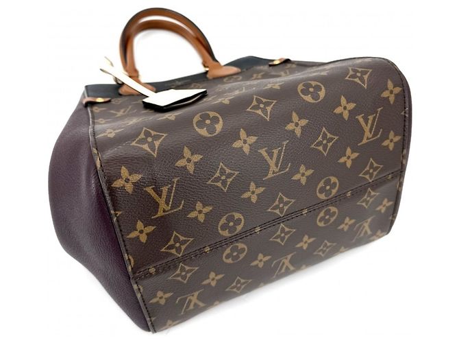Borsa a mano Fold Tote MM da donna Louis Vuitton Marrone Nero Bordò - vista 3