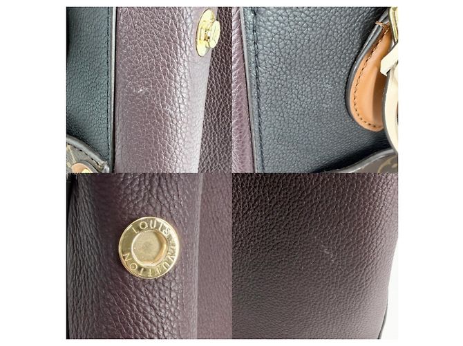Borsa a mano Fold Tote MM da donna Louis Vuitton Marrone Nero Bordò - vista 6