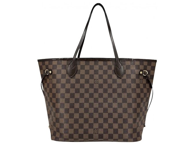 Borsa Tote Louis Vuitton Neverfull MM Marrone - vista 2