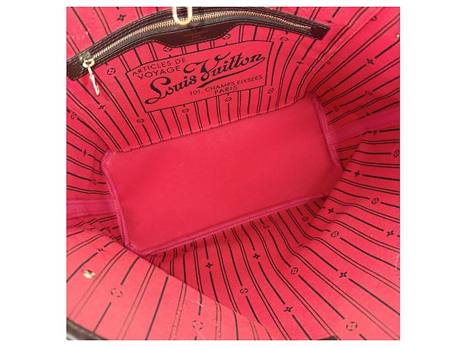 Borsa Tote Louis Vuitton Neverfull MM Marrone - vista 4