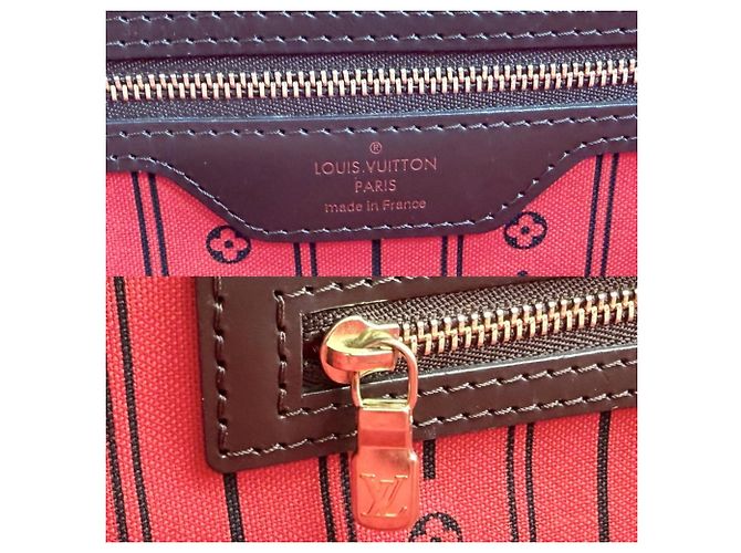 Borsa Tote Louis Vuitton Neverfull MM Marrone - vista 5