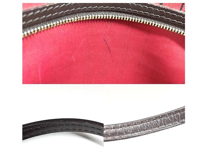 Borsa Tote Louis Vuitton Neverfull MM Marrone - vista 8