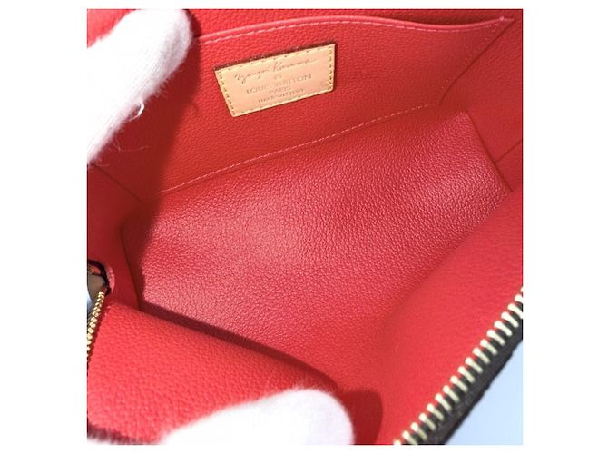 Beauty case da donna Louis Vuitton Marrone Rosso - vista 4