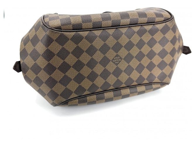 Borsa Tote Louis Vuitton Belem MM Marrone - vista 3
