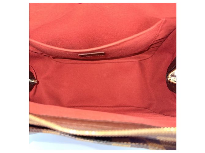 Borsa Tote Louis Vuitton Belem MM Marrone - vista 4