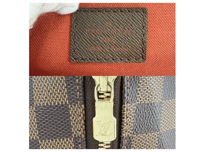 Borsa Tote Louis Vuitton Belem MM Marrone - vista 5
