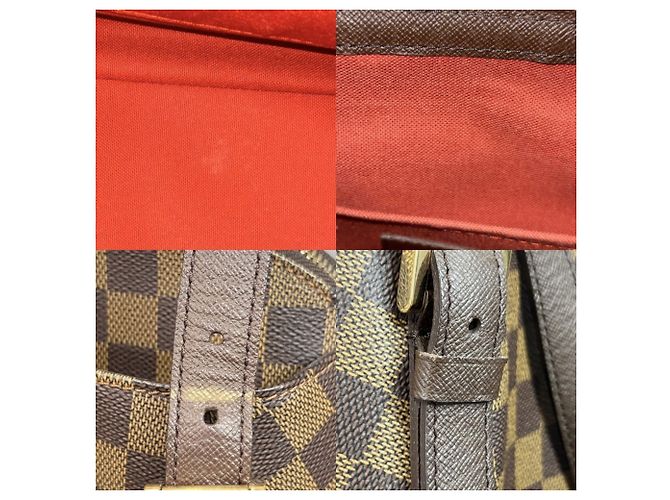 Borsa Tote Louis Vuitton Belem MM Marrone - vista 7
