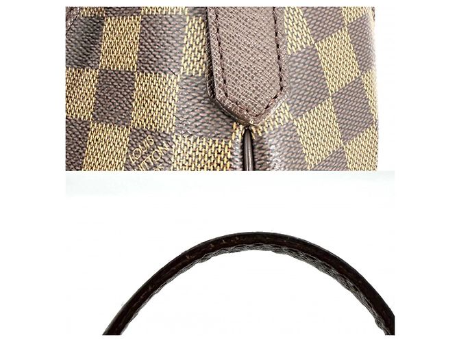 Borsa Tote Louis Vuitton Belem MM Marrone - vista 8