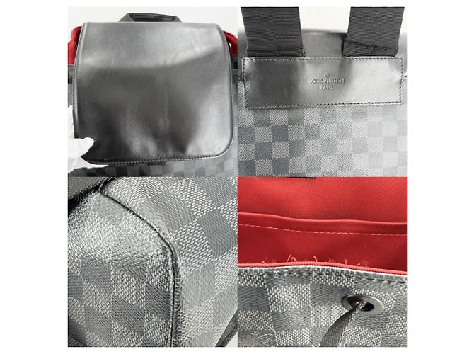 Zaino Utility Damier Graphite da uomo Louis Vuitton Nero - vista 6