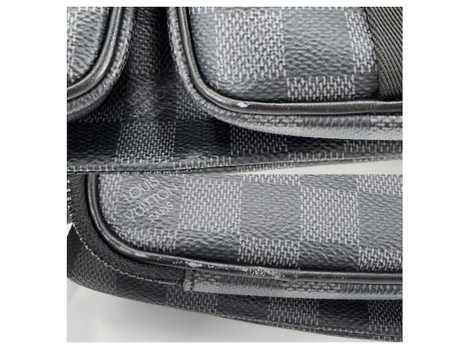 Zaino Utility Damier Graphite da uomo Louis Vuitton Nero - vista 7