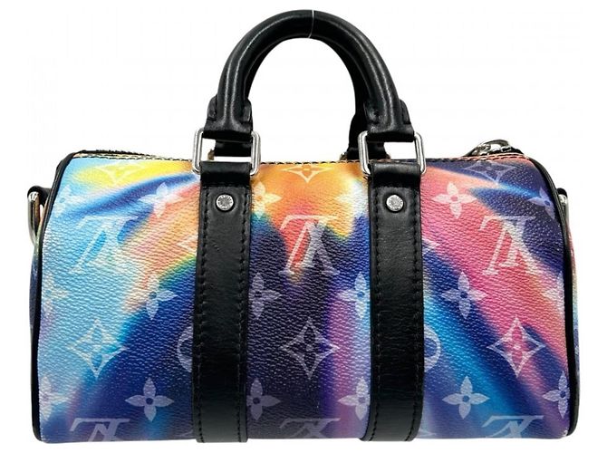 Mini borsa Keepall XS Monogram Sunset da uomo Louis Vuitton Nero Multicolore - vista 2