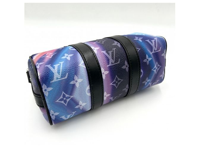 Mini borsa Keepall XS Monogram Sunset da uomo Louis Vuitton Nero Multicolore - vista 3