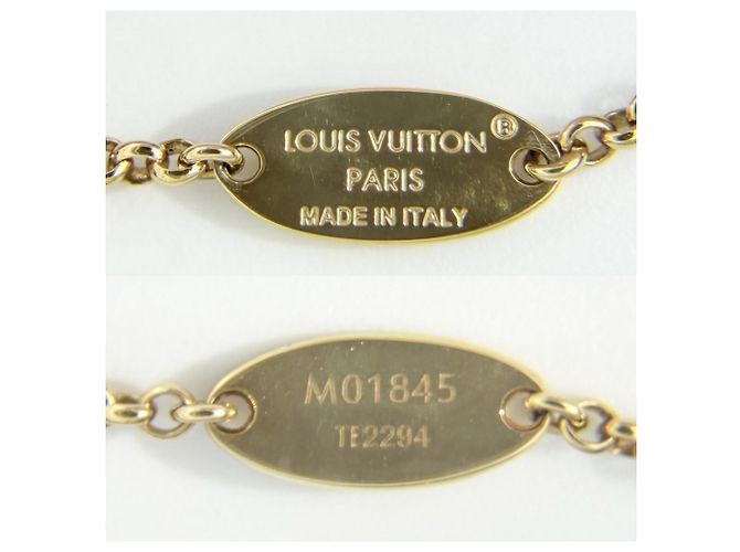 Collana Louis Vuitton in oro con strass da donna D'oro - vista 4