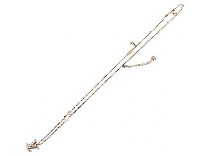 Collana Louis Vuitton in oro con strass da donna D'oro - vista 5