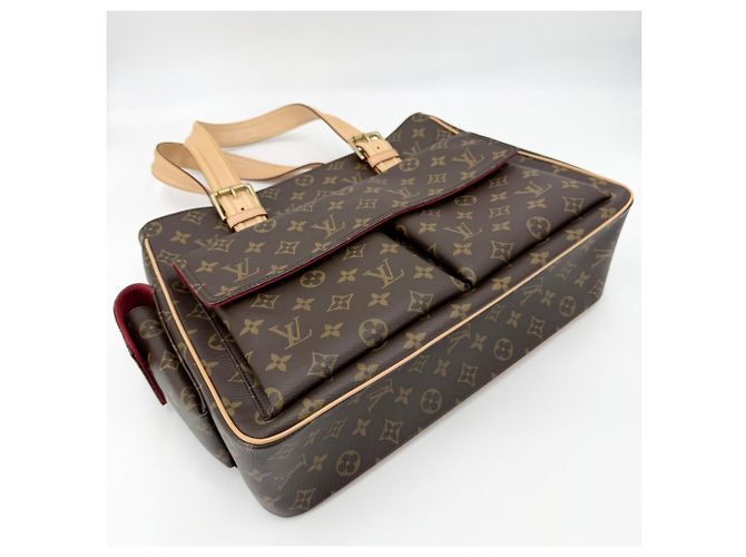 Borsa Tote Multiplicité Louis Vuitton Marrone - vista 3