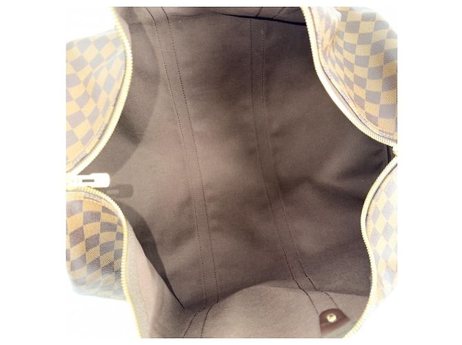 Louis Vuitton Keepall Bandoulière 55 Borsa Boston Marrone - vista 4