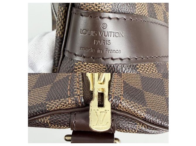 Louis Vuitton Keepall Bandoulière 55 Borsa Boston Marrone - vista 5