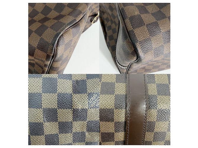 Louis Vuitton Keepall Bandoulière 55 Borsa Boston Marrone - vista 6
