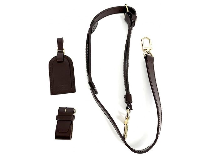 Louis Vuitton Keepall Bandoulière 55 Borsa Boston Marrone - vista 9