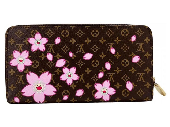 Cartera larga para mujer Louis Vuitton - LV x TM Zippy Cherry Blossom Castaño Rosa - vista 2