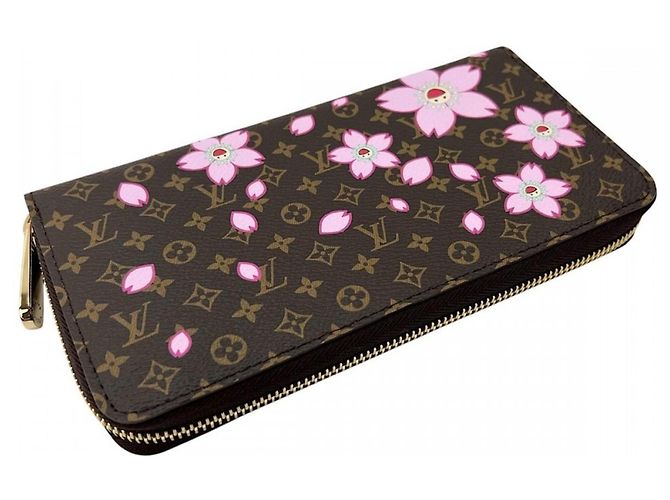 Cartera larga para mujer Louis Vuitton - LV x TM Zippy Cherry Blossom Castaño Rosa - vista 4