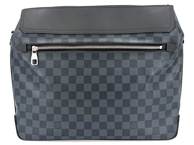 Borsa a tracolla Greenwich da uomo Louis Vuitton Nero Blu navy - vista 2