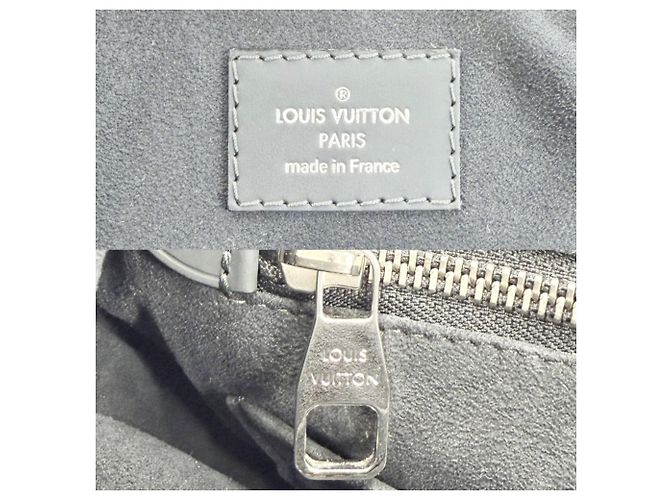 Borsa a tracolla Greenwich da uomo Louis Vuitton Nero Blu navy - vista 5
