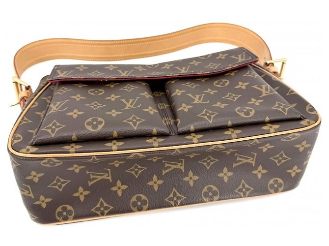 Borsa a tracolla Monogram Vivacite GM da donna Louis Vuitton Marrone Monogramma - vista 3