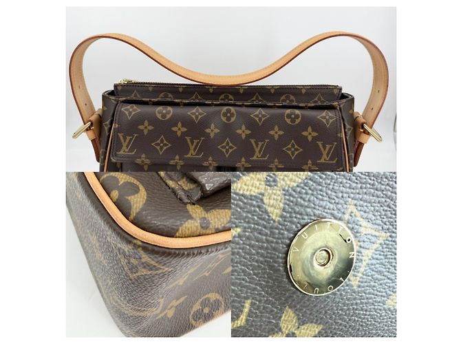 Borsa a tracolla Monogram Vivacite GM da donna Louis Vuitton Marrone Monogramma - vista 6