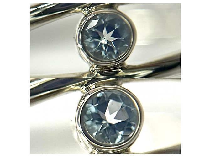 Anello Wave in argento sterling 925 e acquamarina Tiffany & Co. - vista 6