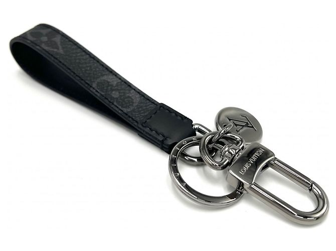 Louis Vuitton Men's Monogram Eclipse Keyring Black - view 3
