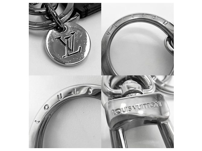 Louis Vuitton Men's Monogram Eclipse Keyring Black - view 4