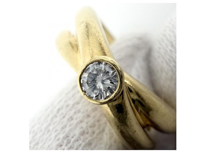 Anello Tiffany & Co. Paloma Picasso Design Croce Giallo - vista 3