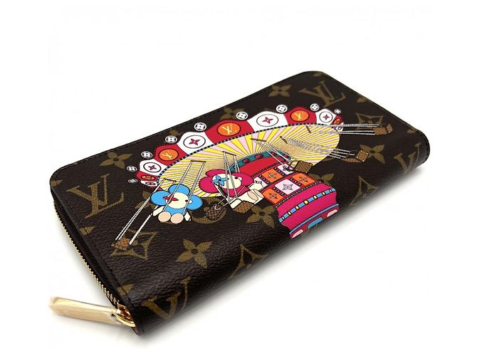 Louis Vuitton Monogram Long Wallet Braun Monogramm - Ansicht 3